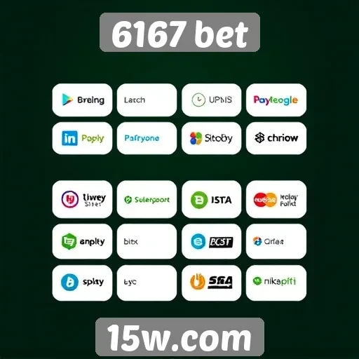 Métodos de pagamento disponíveis no 6167 bet